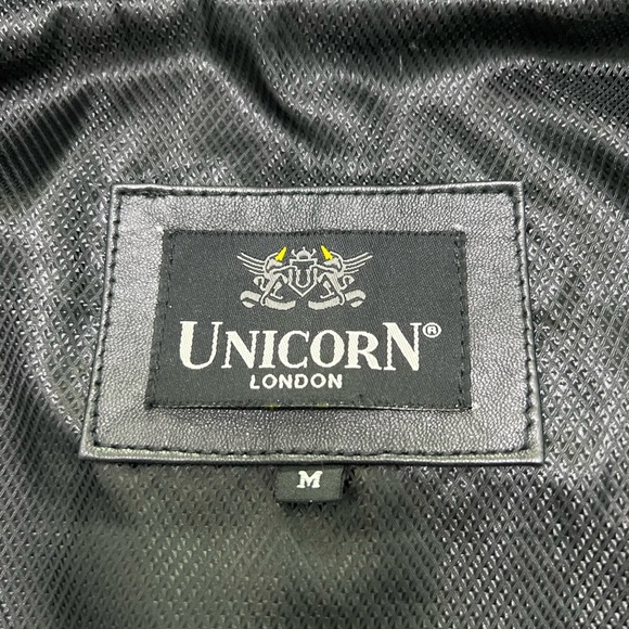 Unicorn London Men’s Size Medium Black Leather Jacket - Picture 4 of 4